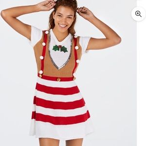 Planet Gold Plus - Reindeer Sweater Dress Christmas - Womens - 2X NWT